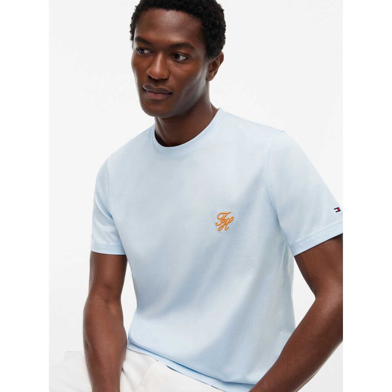 Tommy Hilfiger Logo Embroidery Jersey T-Shirt image number 2